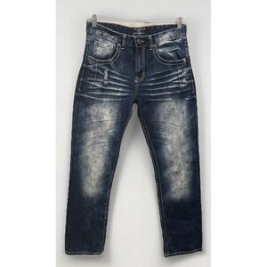 CJ Black Premium Jeans Men's Size 30 X 30 Straight Leg Mid Rise Flex Embroidered